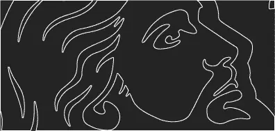 As pontas e ângulos estão arredondados para facilitar o corte.