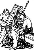 Station 3: Jesus falls the first time