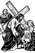 Station 6: Veronica wipes the face of Jesus