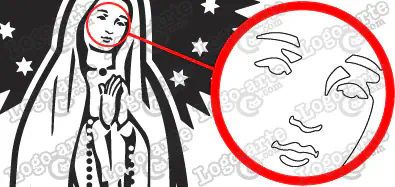 The tips and angles of this vector are rounded to facilitate cutting and weeding.