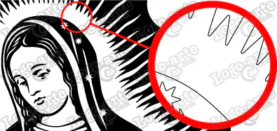 As pontas e ângulos desta imagem vetorial são arredondados para facilitar o corte e a peliculagem.