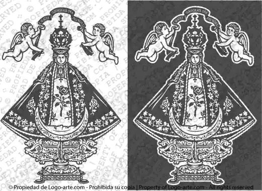 Immagini vettoriali della Madonna di San Juan de Los Lagos pronte per il download.