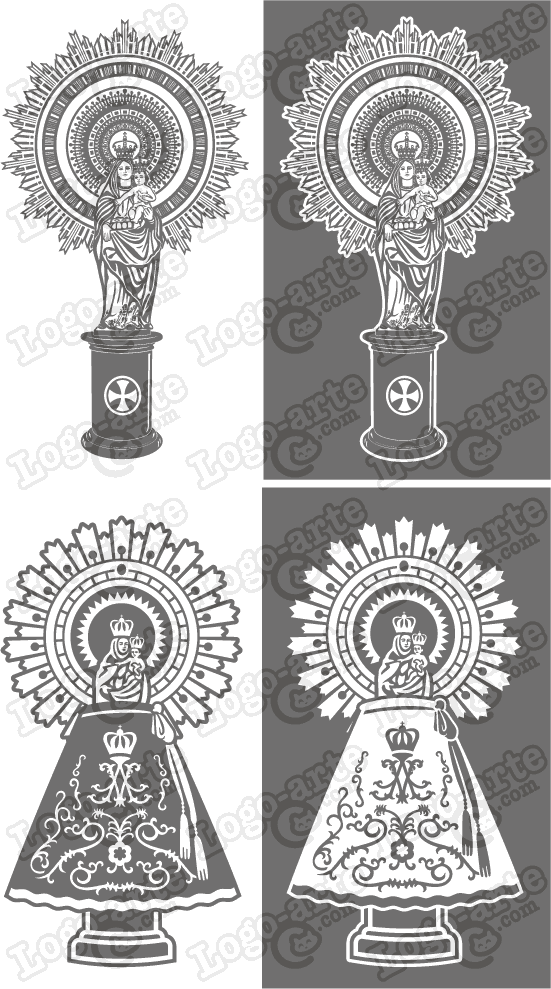 Le immagini vettoriali della Virgen del Pilar, a disposizione per scaricare.