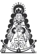 Vector image of Virgen del Rocio. Virgen del Rocio in vector format for cutting plotter.