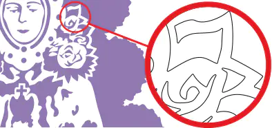 Le punte e gli angoli di questa immagine vettoriale sono arrotondati per facilitare il taglio e lo spellicolamento.