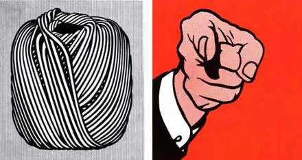 Ball of twine y Hey You, de Roy Lichtenstein.