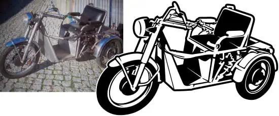 Vectorización de vehículos y maquinaria para corte y grabado hechos a partir de fotos.