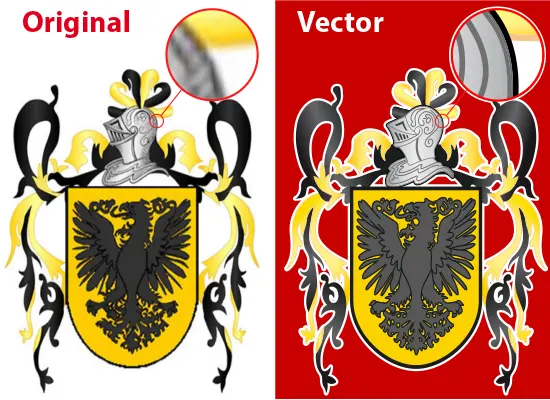 Confronto tecnico della risoluzione: da bitmap a vettorializzazione manuale ad alta precisione. Ottimizzazione dei nodi e levigatura delle curve per una riproduzione tecnica superiore.