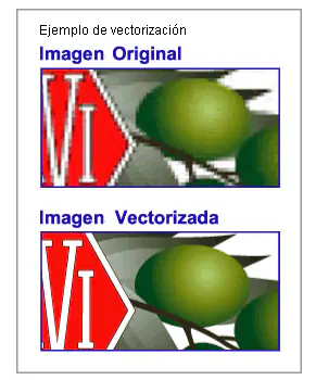Ejemplo de vectorización a partir de foto y dibujo.