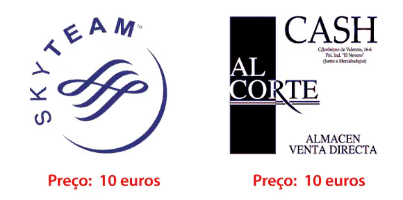 Exemplos de logos vetorizados: Soterraña e Foster's Hollywood