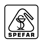 Logotipo Spefar vectorizado.