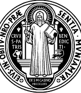 Medalla de San Benito para corte e impresión.