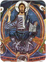 Imagen en colores de Cristo Pantocrátor en JPG