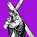 Estaciones del Via Crucis tradicional vectoriales para corte