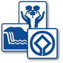 Pictogramas turísticos de Panamá vectorizados. Símbolos de puntos de interés y cultura.